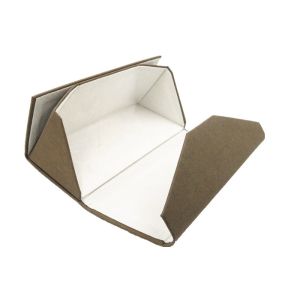 Recycle Kraft Paper Triangle Folding Eyeglass Case Sunglasses Case Box