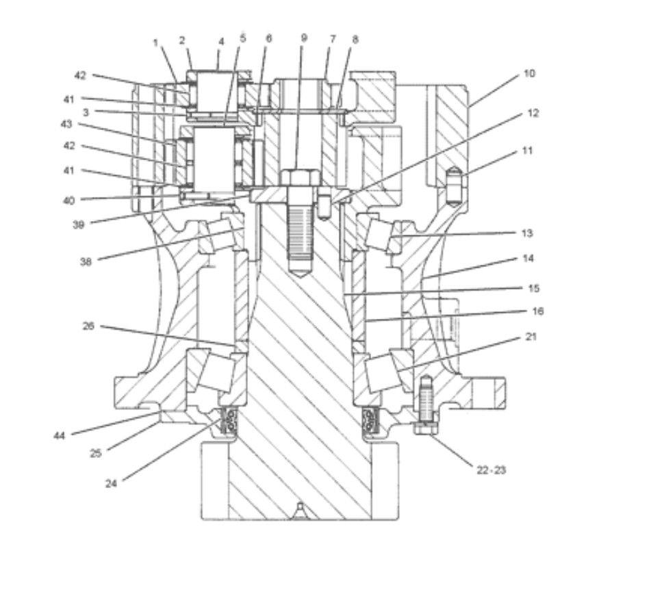 169-5549 E311C E312C Excavator Swing Reduction Gearbox Without Motor