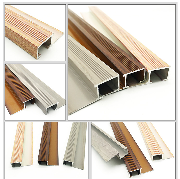 Bullnose Aluminum Step Edge Trim Anodized Extruded Aluminum Stair Nosing