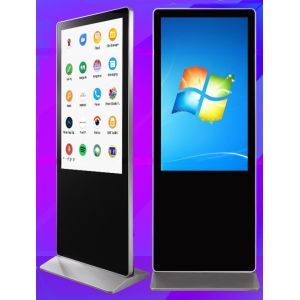 Commercial Alone standing 4K UHD 49" 50" inch LCD All-In-One touchscreen PC