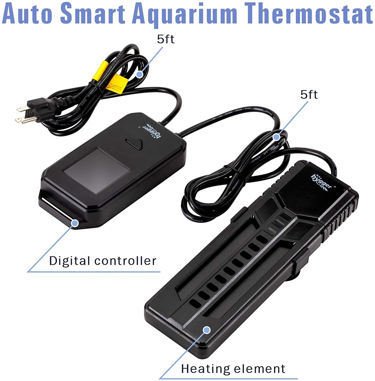 Submersible Titanium Steel Aquarium Heater For Marine / Fresh Water