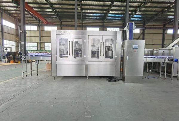 5L - 10L Rotary Type Plastic Bottle Filling Machine Water Washing Filling