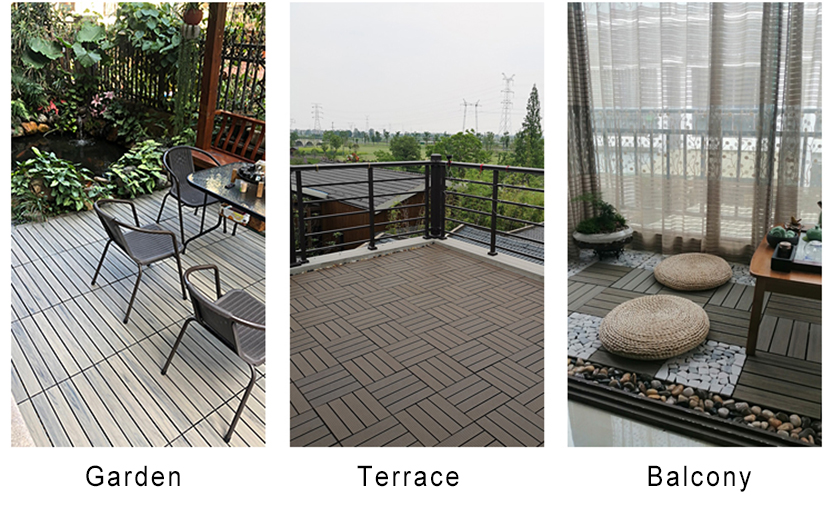 Create a Beautiful Outdoor Area with WPC Tile and Durable 300x300x22/25mm Deck Tiles
