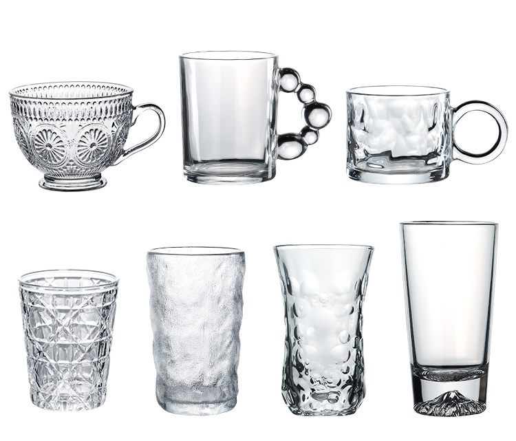 Inside Glass Mug Gradient Color Glass Coffee Cup