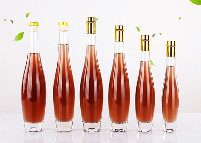 Custom Empty Glass Wine Bottles With Cork High Grade Modern Design