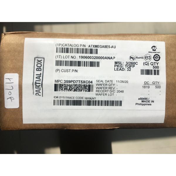 China ATXMEGA8E5-AU 32MHz SPI 8 Bit Microcontrollers MCU 32TQFP on sale China ATXMEGA8E5-AU 32MHz SPI 8 Bit Microcontrollers MCU 32TQFP on sale