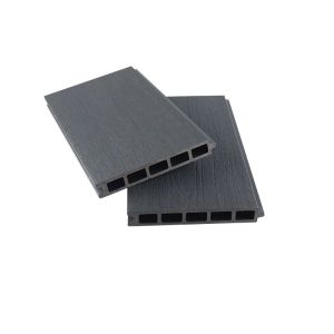 Dark Gray WPC Cladding Panel 170x24mm for Outdoor Walls and Floors