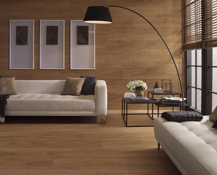 Yellow And Brown Waterproof Wooden Porcelain Strips For Bedroom 200x1200mm Floor Strip