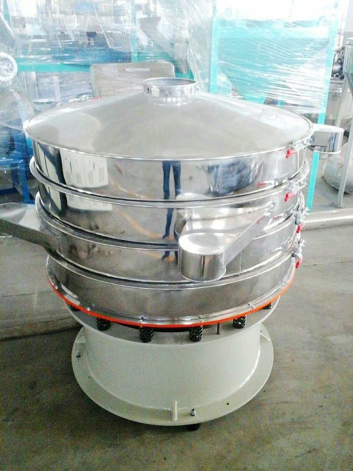 Industrial Vibrating Sieve Machine For Pollution Treatment 800kg / H Grid Design