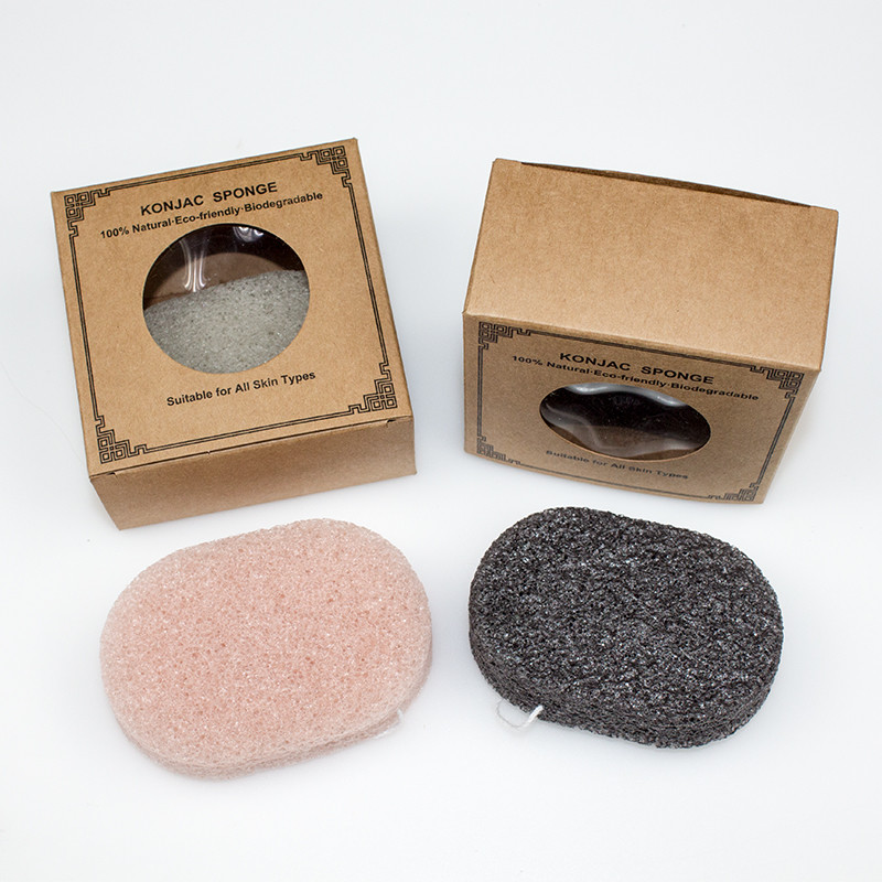 100% Natural Facial Konjac Sponge Non Toxic Sustainable