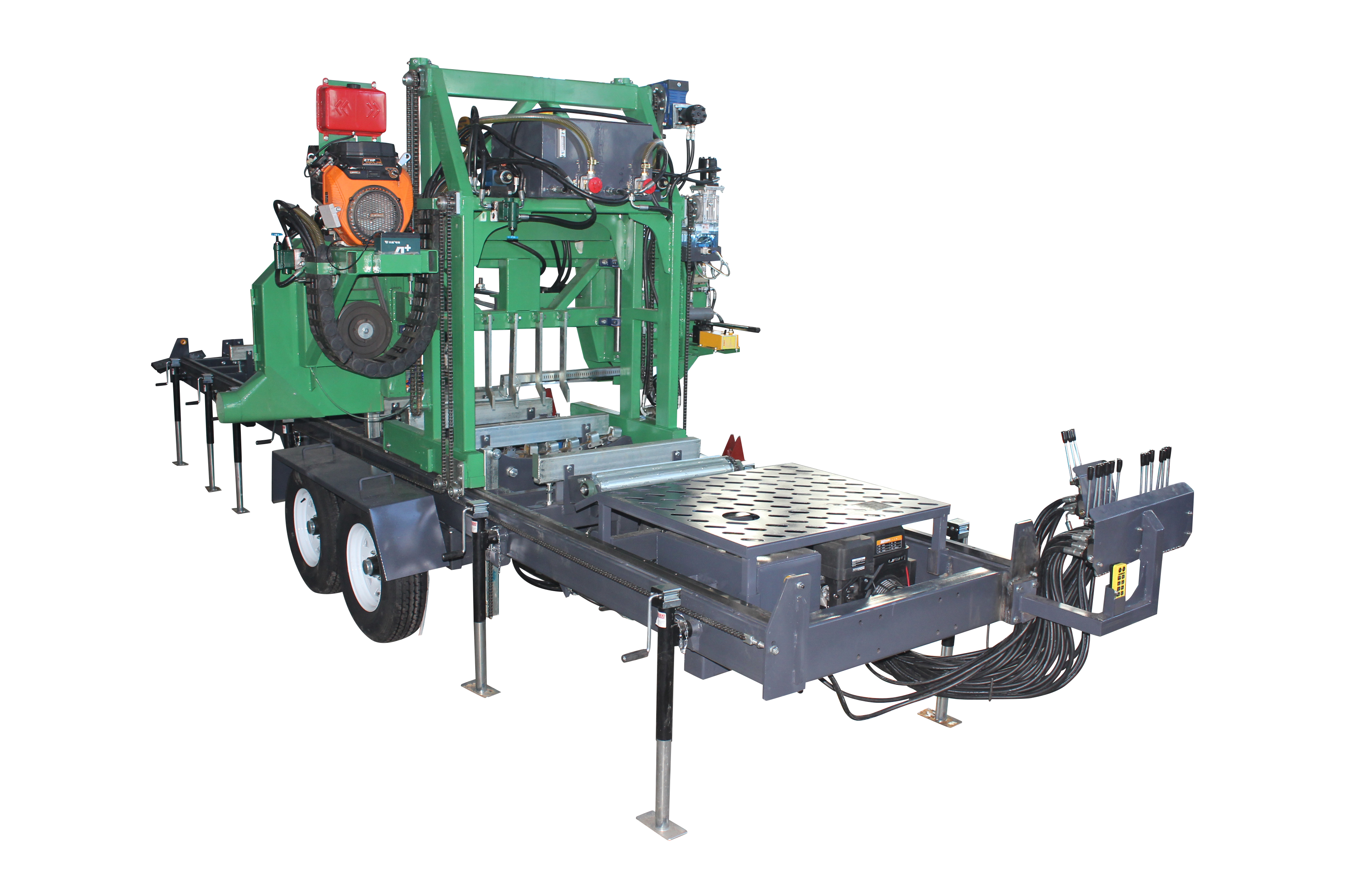 Log Band Saw Type 27HP 31 Inch Portable Woodcutting Bandsaw Mill with Horizontal Design