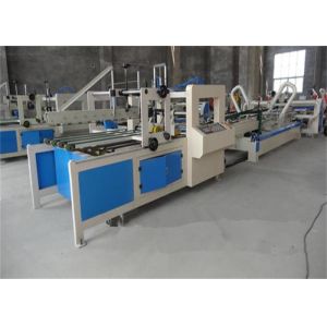 Carton Folding And Gluing Machine , Flexo Folder Gluer Machine 120 M /Minute