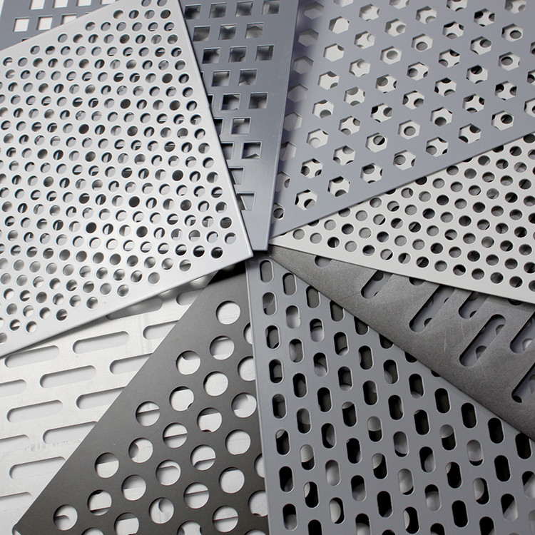 Steel Slotted Hole Perforated Aluminum Sheet , Perforated Aluminium Mesh Costomizable