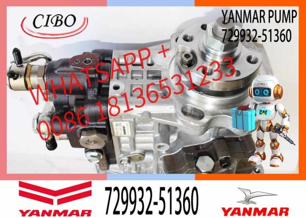 Excavator Accessories 4D98 4TNV98 4TNV94 Engine Fuel Injection Pump 729932-51360