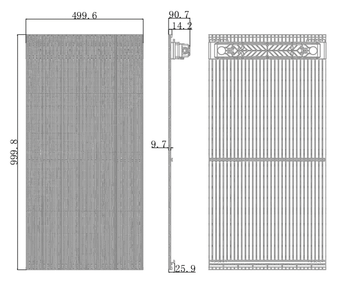 High Definition IP67 Led Grid Display 1R1G1B Led Grid Panel For Landmark Buildings