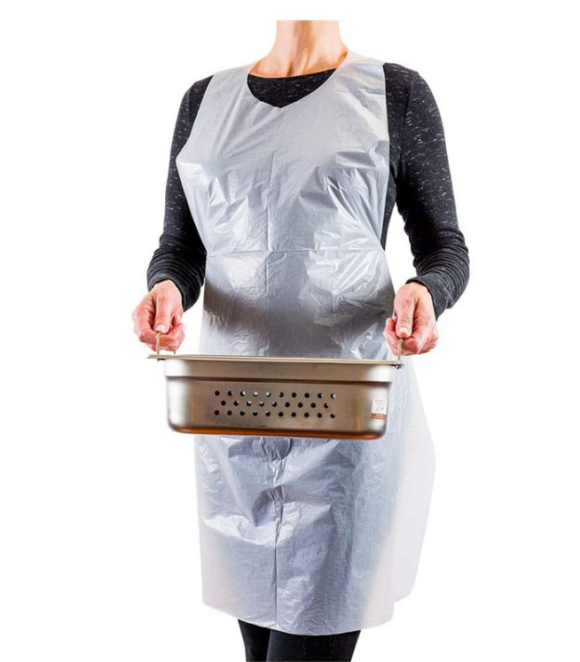 Polyethylene Disposable Plastic Apron Water Resistant For Hospitals