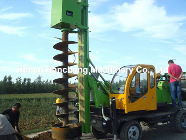 6 - 10m Piling Hole Depth Auger Rotary Drilling Rig 34KW Diesel Engine Power