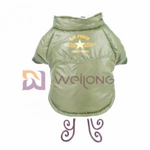  Air Force Snaps Button Opening Pet Jacket Mixed Olives Stylish Dog Coat ISO9001 Manufactures
