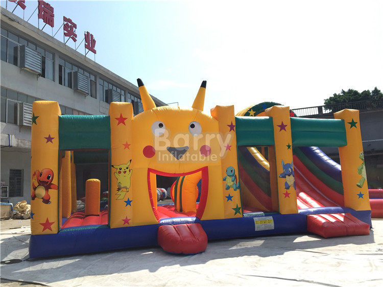 Fire - resistant Big Inflatable Bounce House With Slide Combo SCT EN71