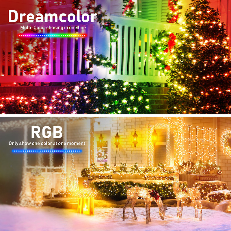Outdoor Ip44 Waterproof Amazon Alexa Smart Light Bulbs Remote Control Decorative String