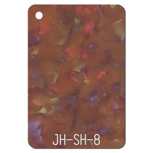 1.25g/cm3 Pattern Acrylic Sheet Pearlescent Mineral Crystal Sheet