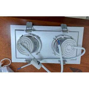 Embedded Cri80 Led Grille Light , Rectangular Led Downlight