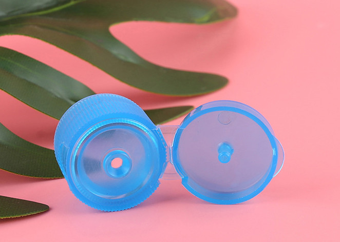 Transparent Blue Shampoo Bottle Cap Butterfly Type Heat Resistance For Lotions
