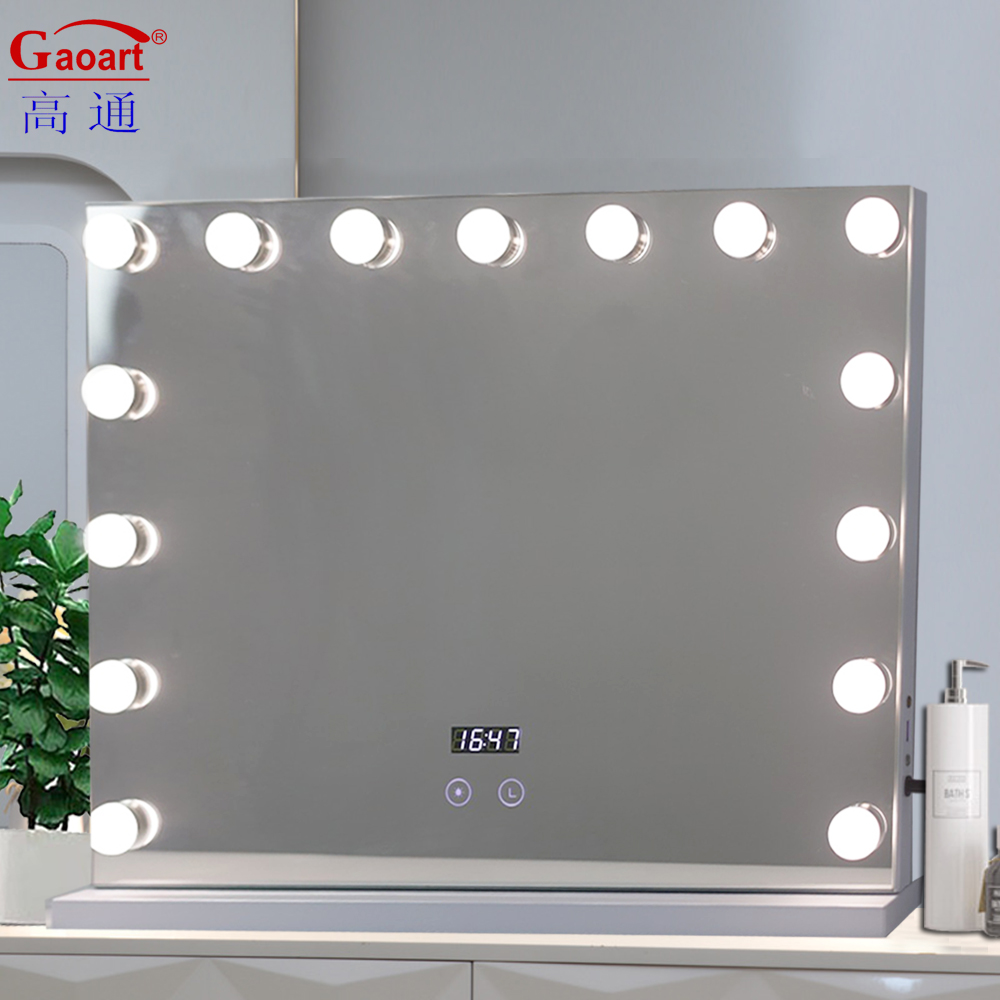 Adjustable Full Led Light Bulbs Marron Mirror for in Every Day Occasions in Home Decor