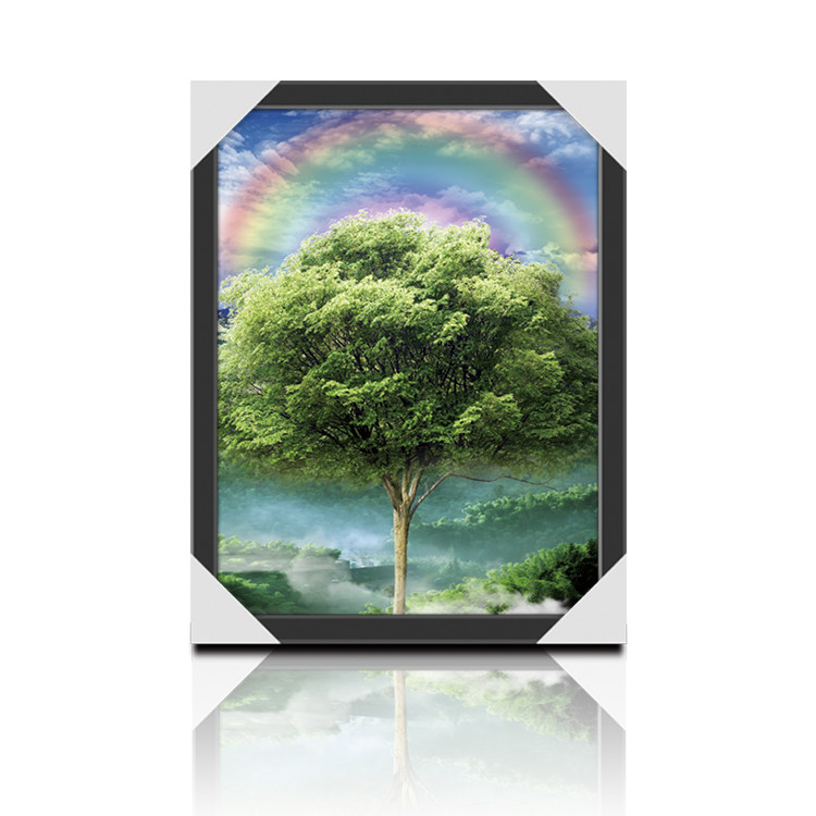 Four Season Tree Design Printing 3D Lenticular Flip Effect Home Decoration