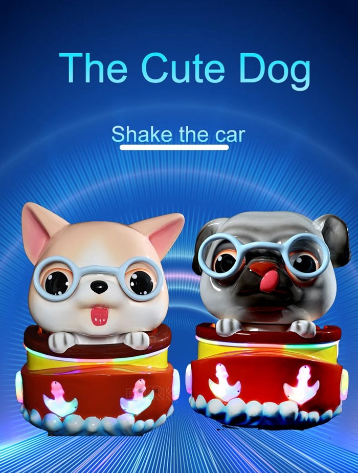 Cute Dog Rocking Car Unique Kiddy Ride Machine Coin Operated Arcade Games