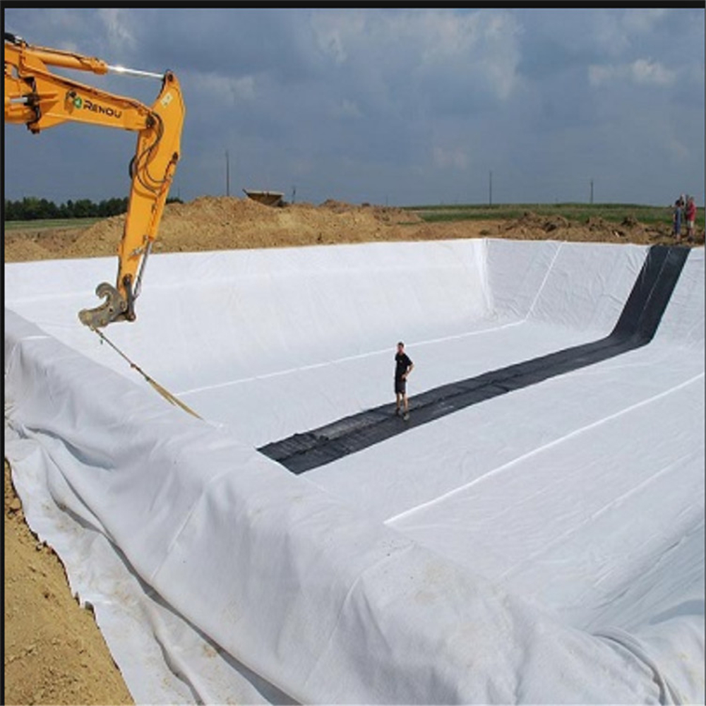 PP/ PET Geotextile 100g/sqm-800g/sqm Short Fiber Non-Woven Geotextile for Construction