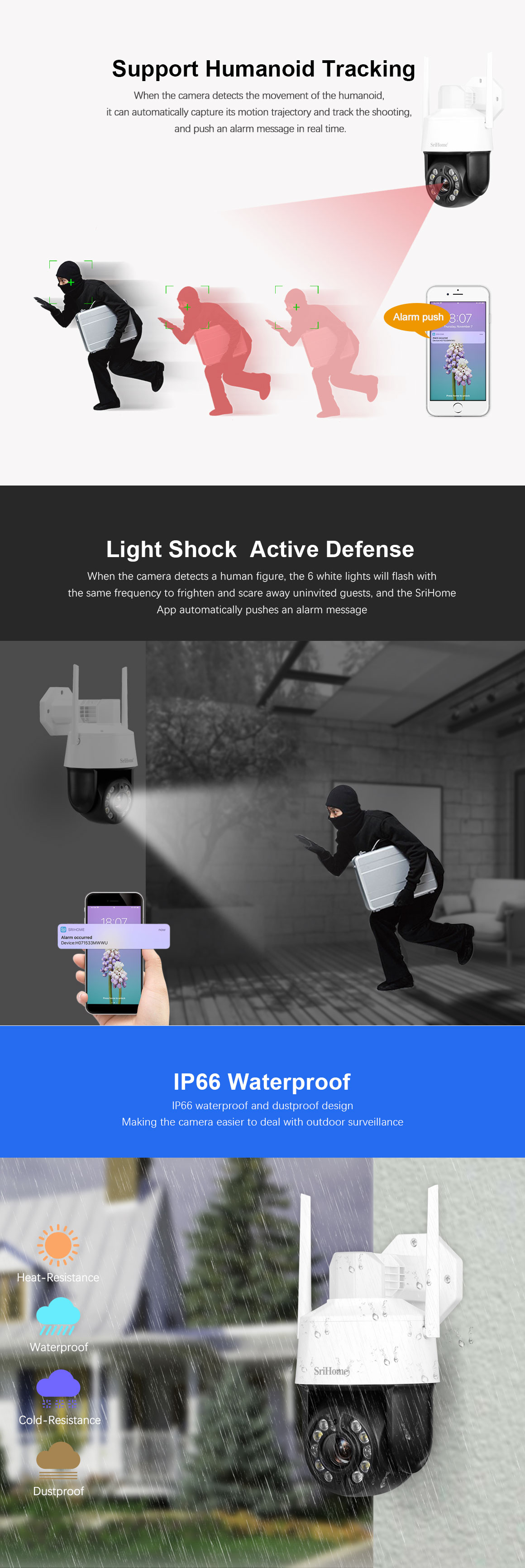 SH041 5MP Night Color Vision 4G LTE Wireless Outdoor 20x Optical Zoom PTZ Camera