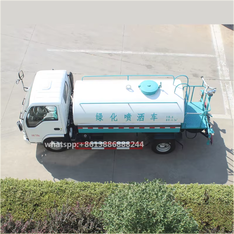 I S UZU 5-7 Cbm Green Spraying Truck tank Truck water Bowser Truck