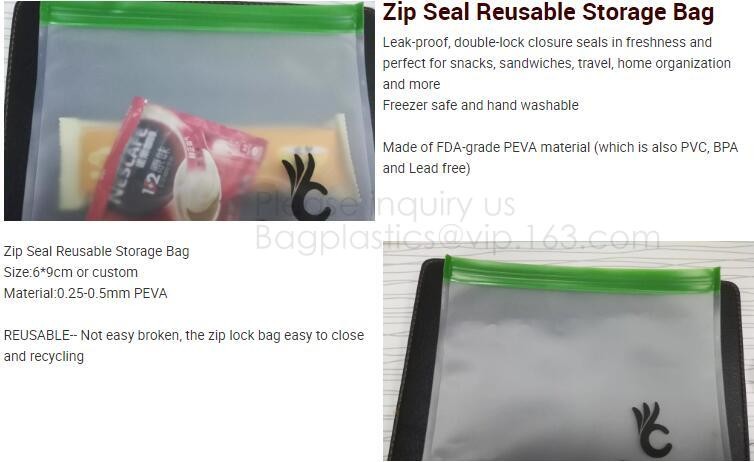 Reusable Silicone Food Storage Bag Washable Silicone Fresh Bag for Fruits Vegetables Meat Preservation bagplastics bagea