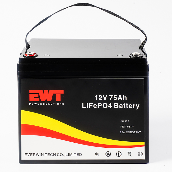 12V Replacement Lithium Iron Phosphate Battery 12.8V 75Ah Electric Folklifts LiFePO4 Lithium LFP Battery Pack