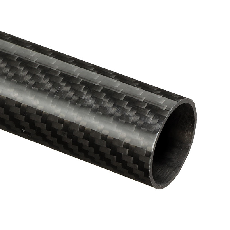 SGS Thick 6.0mm Glossy Carbon Fiber Tube Anti Aging