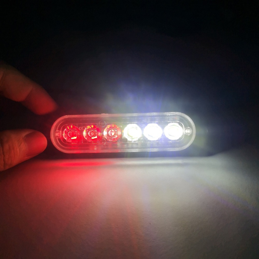 6LED Car Side Marker Lights Trucks Strobe Lamp LED Flasher Warning Lights