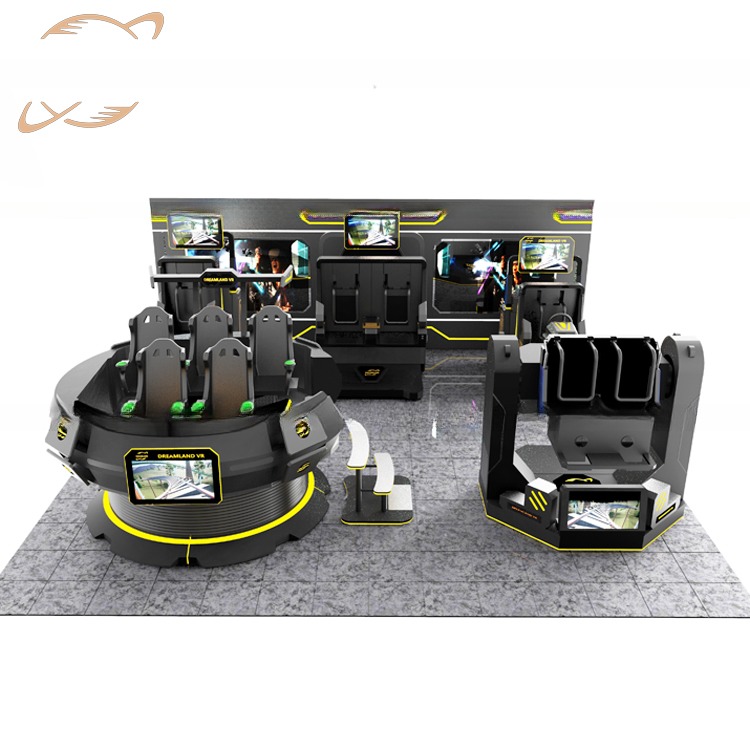 Dreamland 360 vr roller coaster simulator arcade vr 360 flight machine with vr glasses