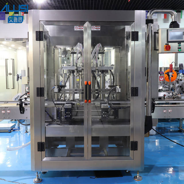 Automatic 4 Heads Pneumatic Piston Filling Machine For Liquid Soap Shampoo Bath Gel