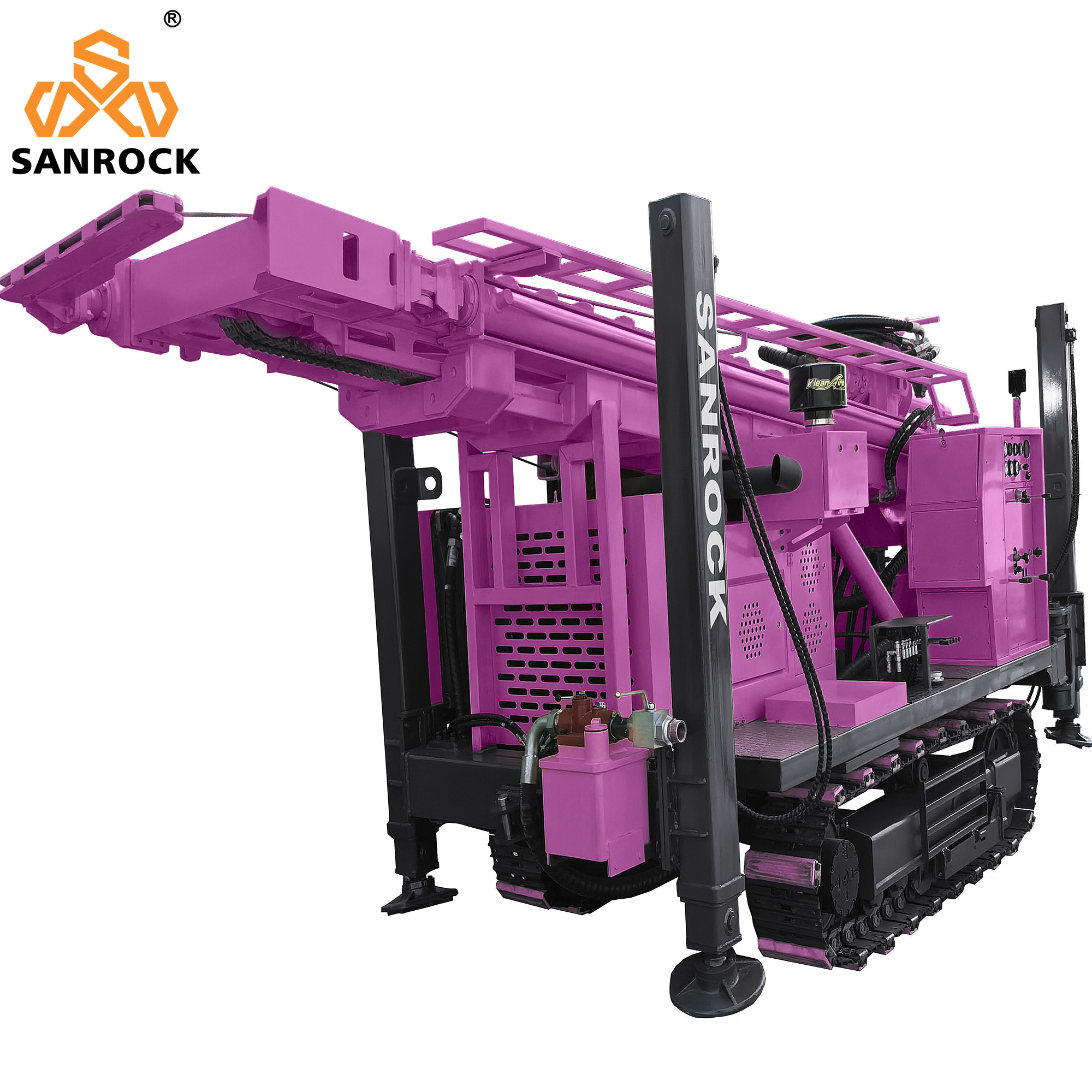 Deep Water Well Drilling Rig With Mud Pump Hydraulic Portable Water Well Drilling Rig
