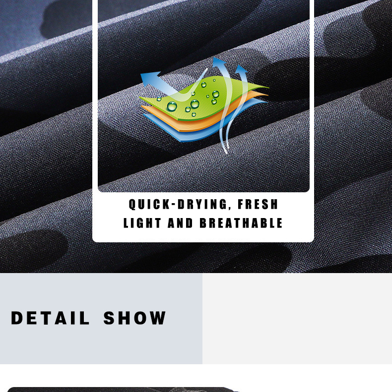 Sport Men&prime;s Elastic Shorts Quick-Drying Breathable Quarter Trousers with Split Ends Running Casual Fitness Men Gym Shorts