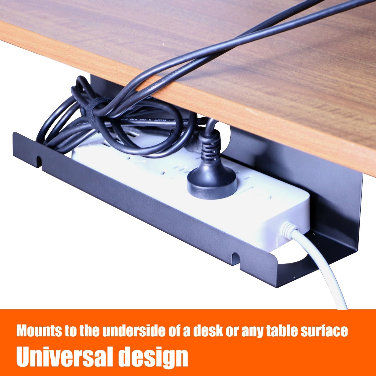 ISO9001 Rohs CE Under Desk Metal Cable Tray for Office Computer Desk Wire Management