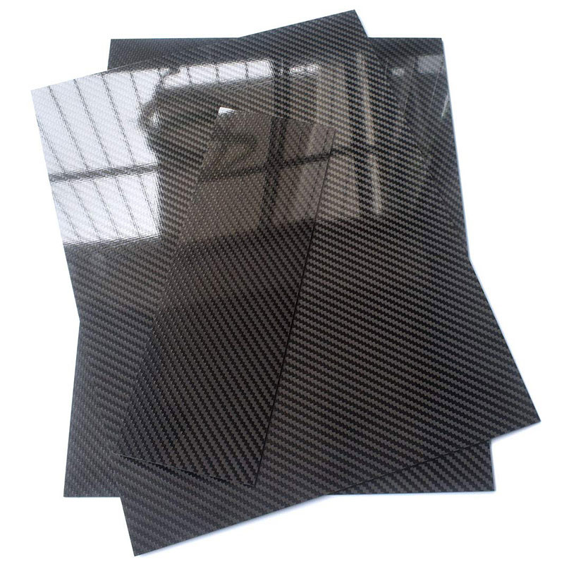 Plain Weave Carbon Fiber Sheets 0.5mm 1mm 1.5mm 2mm 2.5mm 3mm 4mm