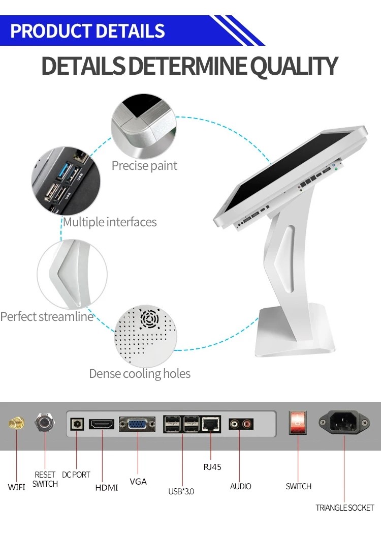 Exhibition Hall Interactive Self Service Kiosk 21.5 32 43 55'' Android Windows