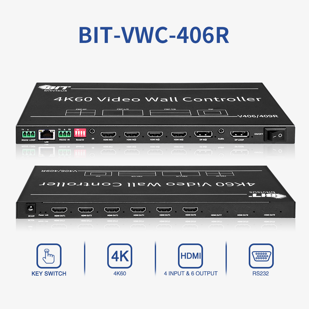  4 HDMI Inputs 4K60 Resolution HDMI Switcher with Remote Control for Seamless Video Input and Performance Manufactures