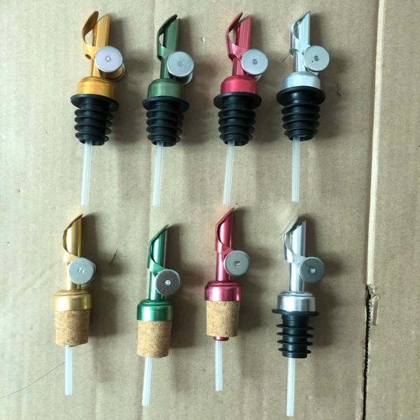 Factory Wholesale 12cm Weighted Oil Pourer, Self Closing Spout, 4 Colors