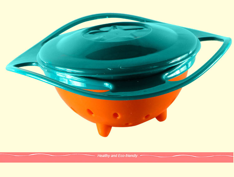 360 Degree Rotating Balance Bowl 200g Gyro Flying Saucer Baby Bowl