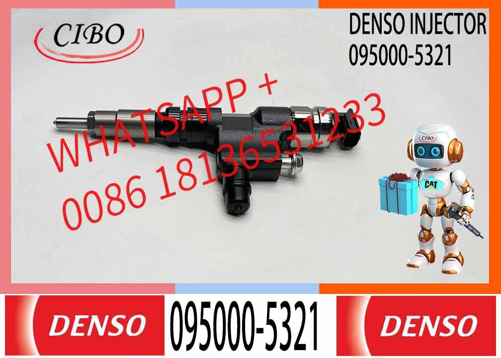 Universal Rail Fuel Injector 095000-5321 23670-E0140 Compatible With HINO N04C Engine HINO Dyna200