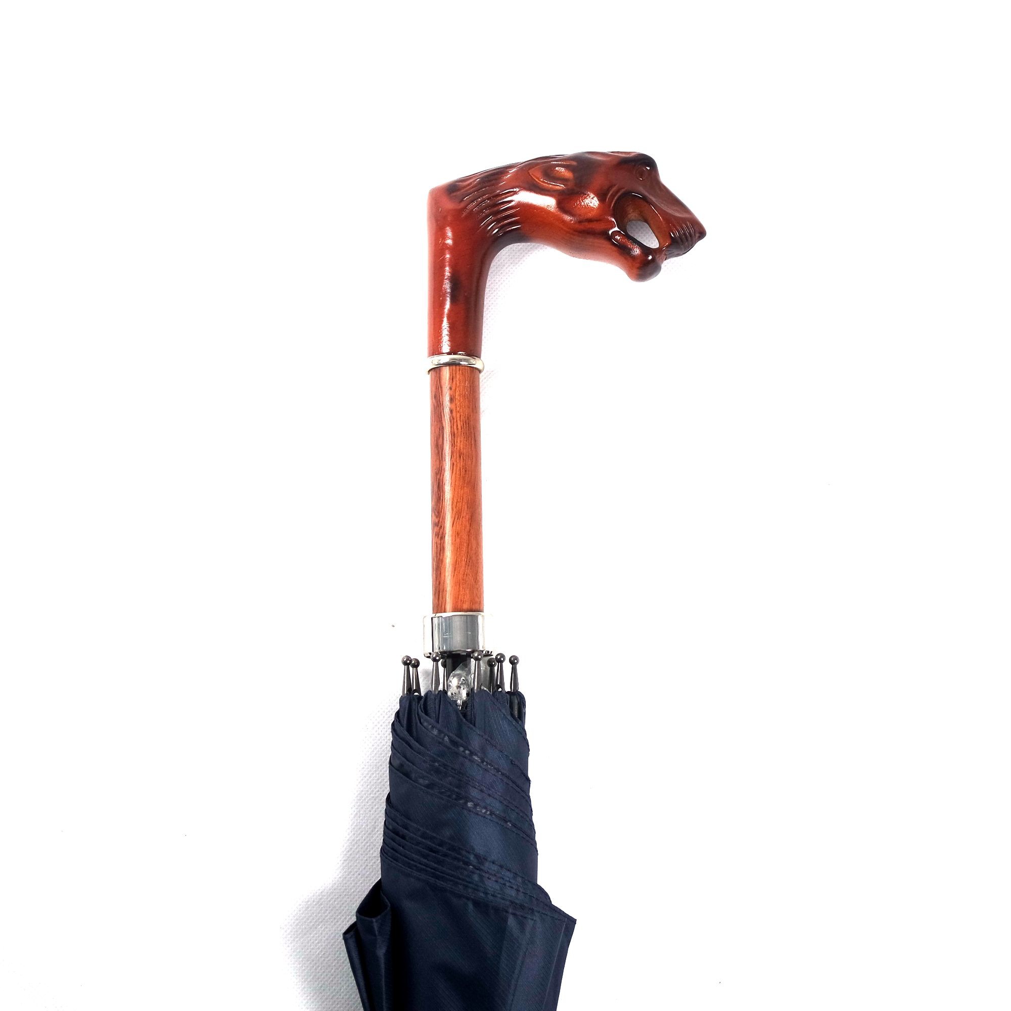 Parrot umbrella Hand carved umbrella Parrot Wooden handle Parrot Umbrella for woman Carved Parrot umbrella