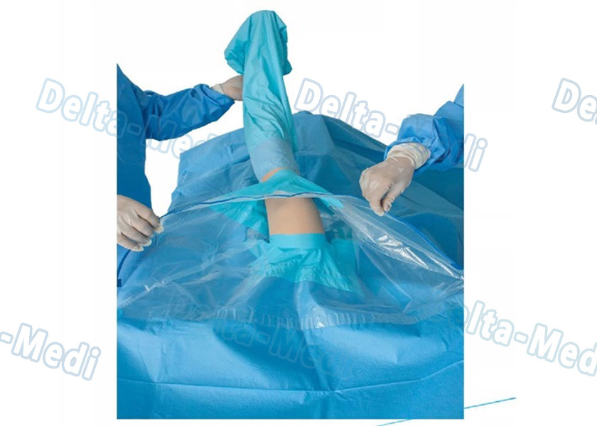 Knee Disposable Surgical Packs , Surgical Arthroscopy Pack Integrated Liquid Collection Pouch